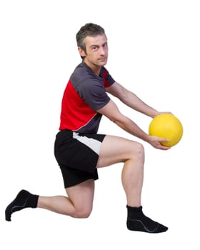 Fitness training with medicine ball