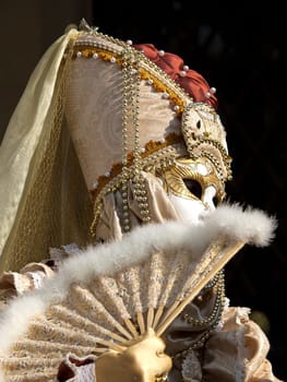 mask on the piaca st. marco in Venice