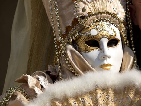 mask on the carnival in Venice