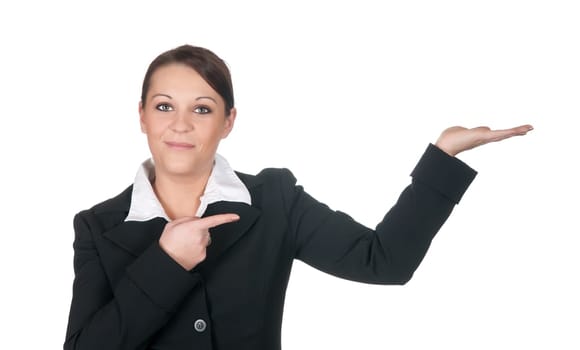 Businesswoman presenting