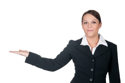 Businesswoman presenting