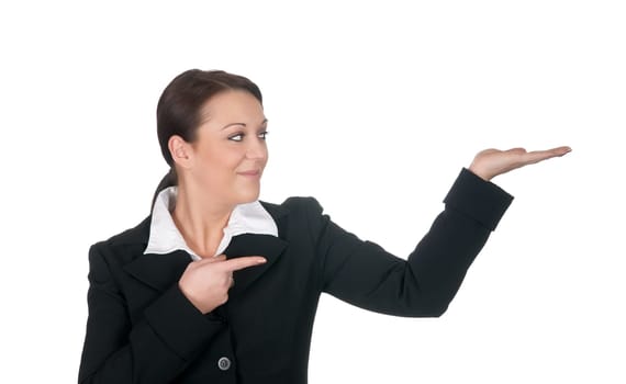 Businesswoman presenting