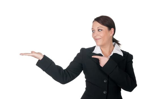Businesswoman presenting