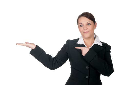Businesswoman presenting