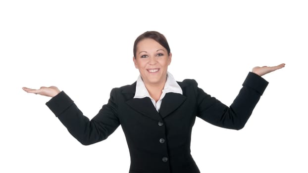 Businesswoman presenting