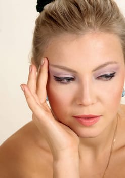 Woman with headache