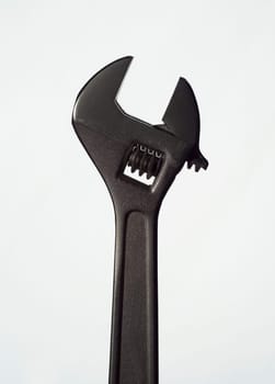 Single Monkeywrench on white background