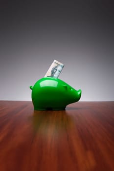 Piggy Bank with Swedish money