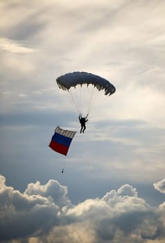 Celebrating Russian Aviator&#039 s Day, Air show. Novosibirsk, august 23, 2008
