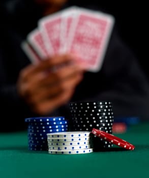 Situation at a poker table