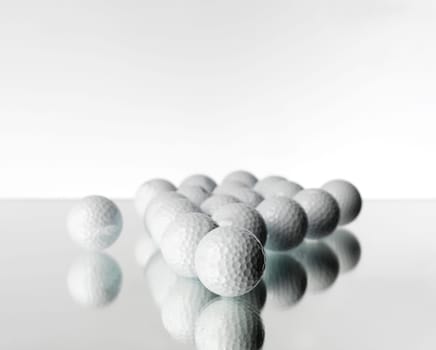 Golf Objects on white background