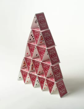 House of Cards isolated on white background