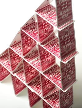 House of Cards isolated on white background