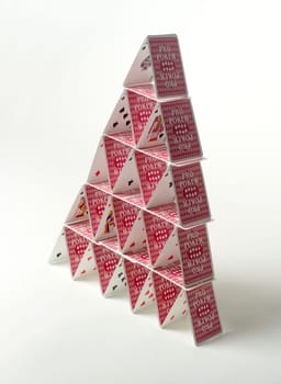 House of Cards isolated on white background