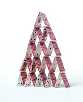 House of Cards isolated on white background