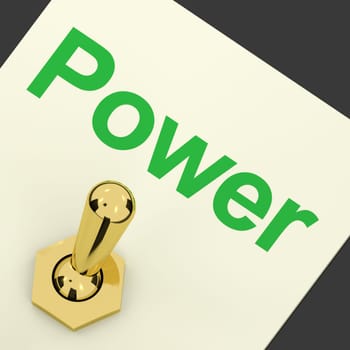 Power Switch As Symbol For Energy And Industries
