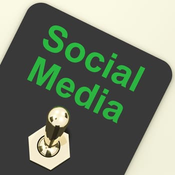 Social Media Switch On Shows Different Types Of Online Information