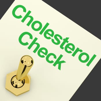 Cholesterol Check Switch On As Check For Hdl Level