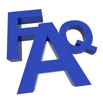FAQ Word In Blue Showing Information Questions And Answers