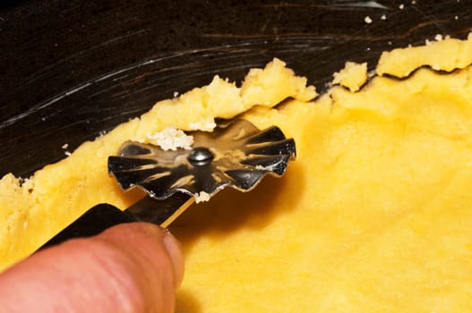 Cut dough