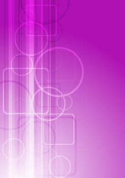 Simple abstract illustration with circles and strips (eps 10)