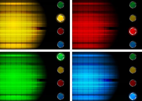Set of abstract simple backgrounds - eps 10