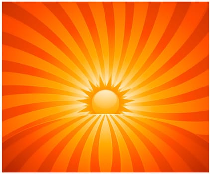 Abstract sunset background illustration