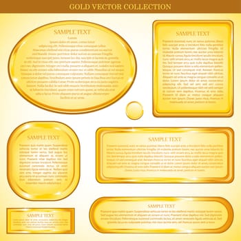 Vector gold frame