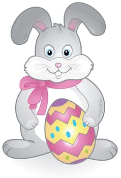 Funny happy easter bunny
