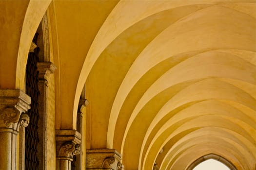Arcade in Saint Marco Square in Venice