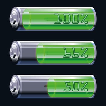 Battery 100 to 50 %