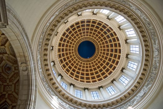 ceiling in capitolio building close up - havana cuba
