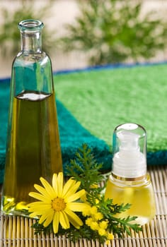 body care spa products close up shoot