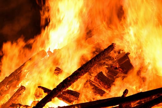 A huge fire
