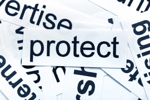 Protect word cloud