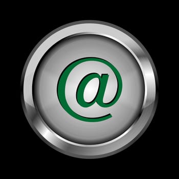 Internet metallic button. Eps 10 vector
