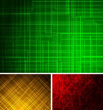 Set of simple abstract backgrounds - eps 10