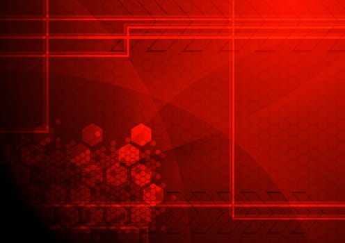 Dark tech background - eps 10 vector illustration