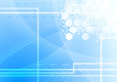 Blue tech background - eps 10 vector illustration