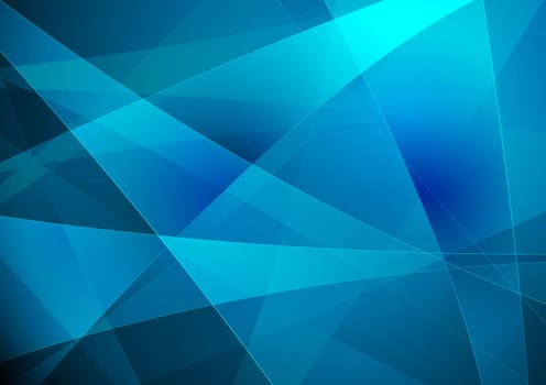 Bright blue abstraction - vector eps 10