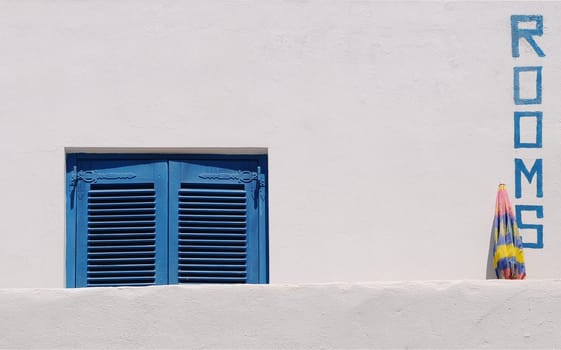 House façade in Loutro on Crete