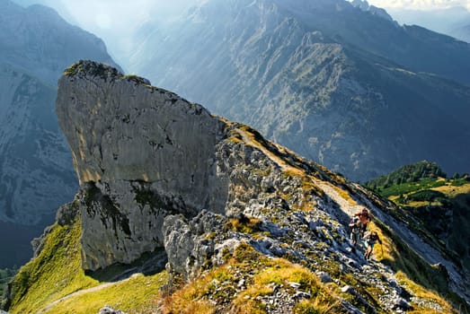 Mountain tour to Schachenhaus and Meilerhuette,Partenkirchen,Bavaria,Germany