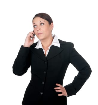 Businesswoman talking on the phone