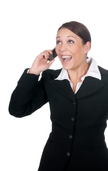 Businesswoman talking on the phone