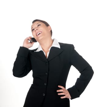 Businesswoman talking on the phone