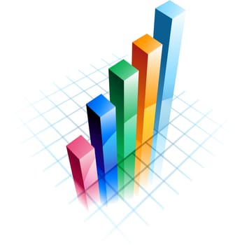 Business graph illustration