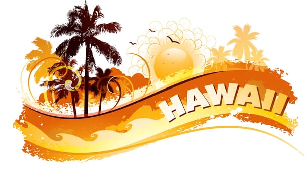 Tropical hawaii background