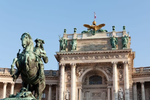 Hofburg Vienna,historic building and landmark of the capital