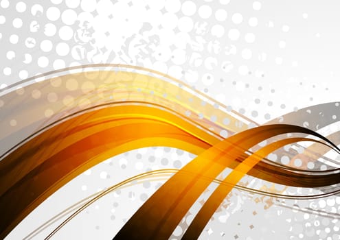 Beautiful wavy background. Vector illustration eps 10