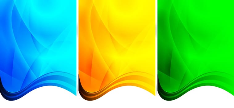 Colourful wavy backgrounds - eps 10
